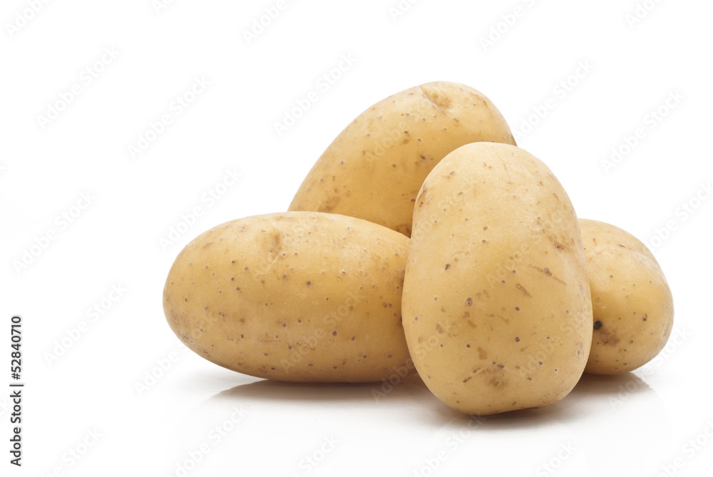 New potatoes isolated New potatoes isolated