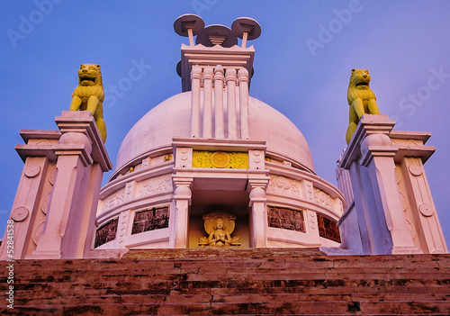 Peace Temple in Bhubaneswar, India