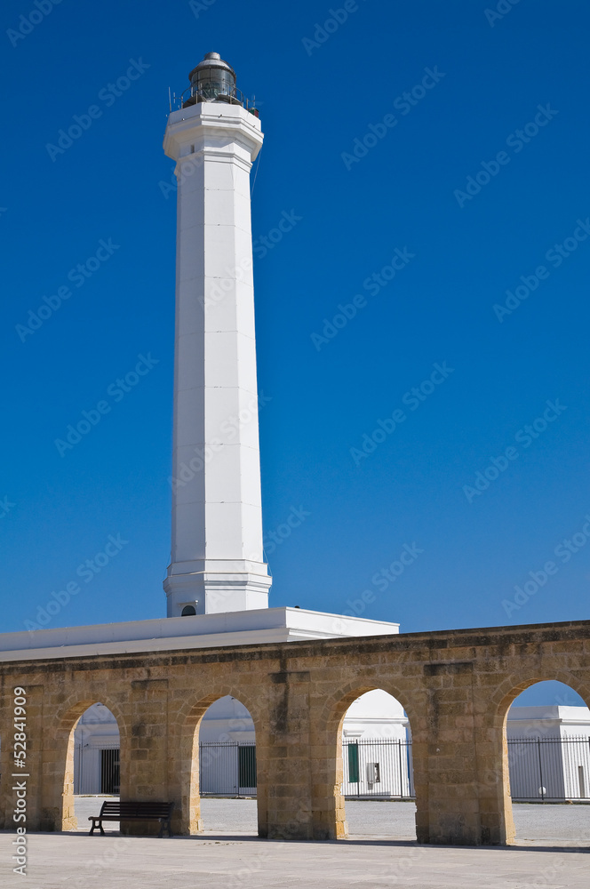 Fototapeta premium Lighthouse of Santa Maria di Leuca. Puglia. Italy.