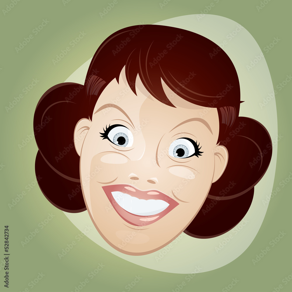 retro cartoon woman retro cartoon woman
