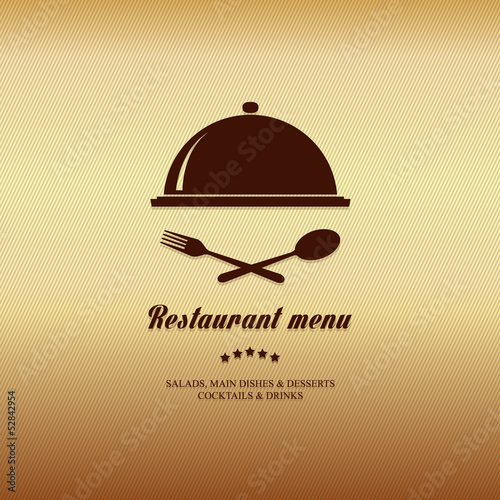 Gold menu design