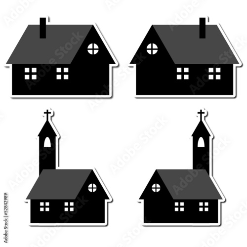 Icone casa e chiesa