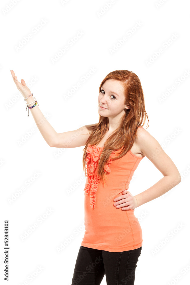 portrait of cute girl, isolated on white background portrait of cute girl, isolated on white background