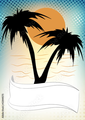 tramonto sulla spiaggia