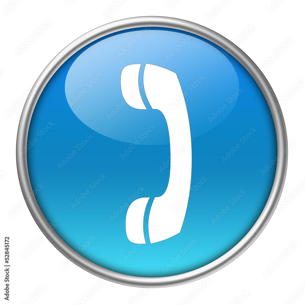 Bottone vetro cornetta telefono Bottone vetro cornetta telefono
