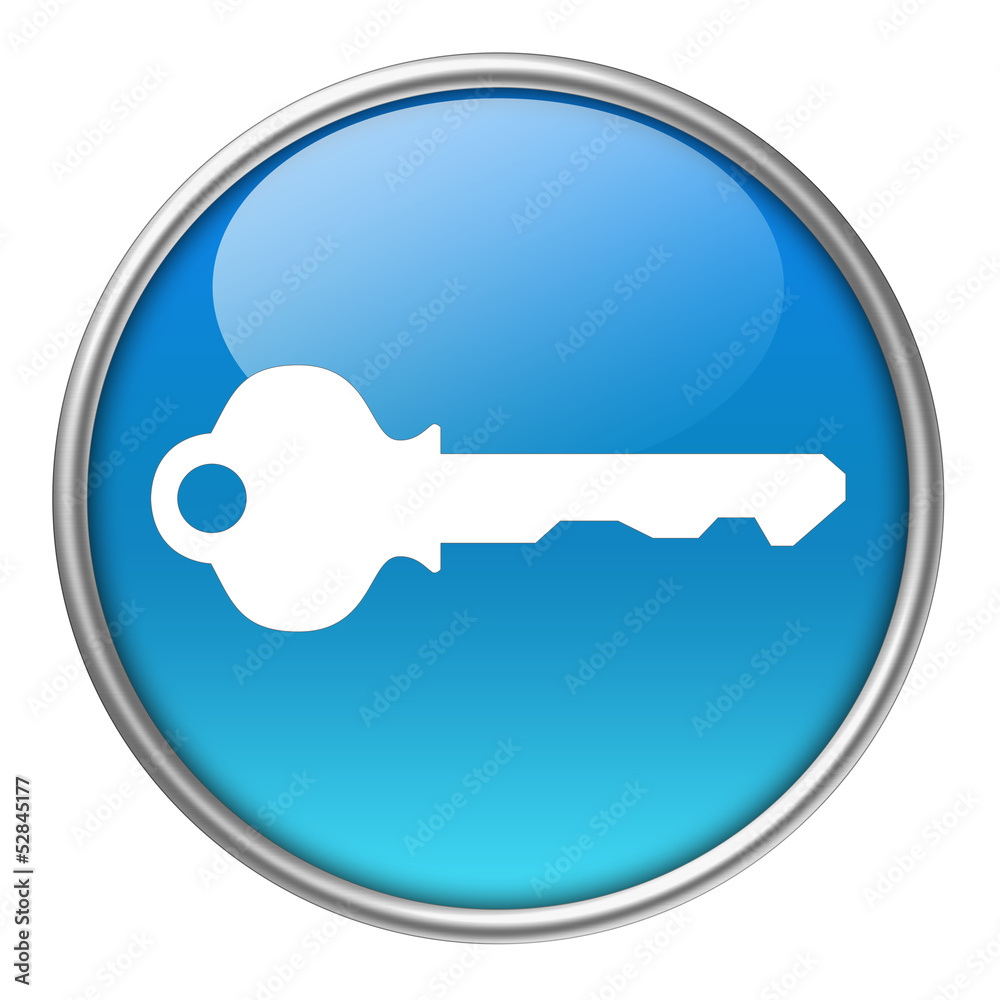 Bottone vetro chiave