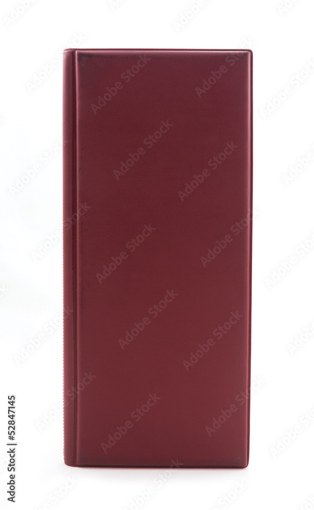 cover red business card book