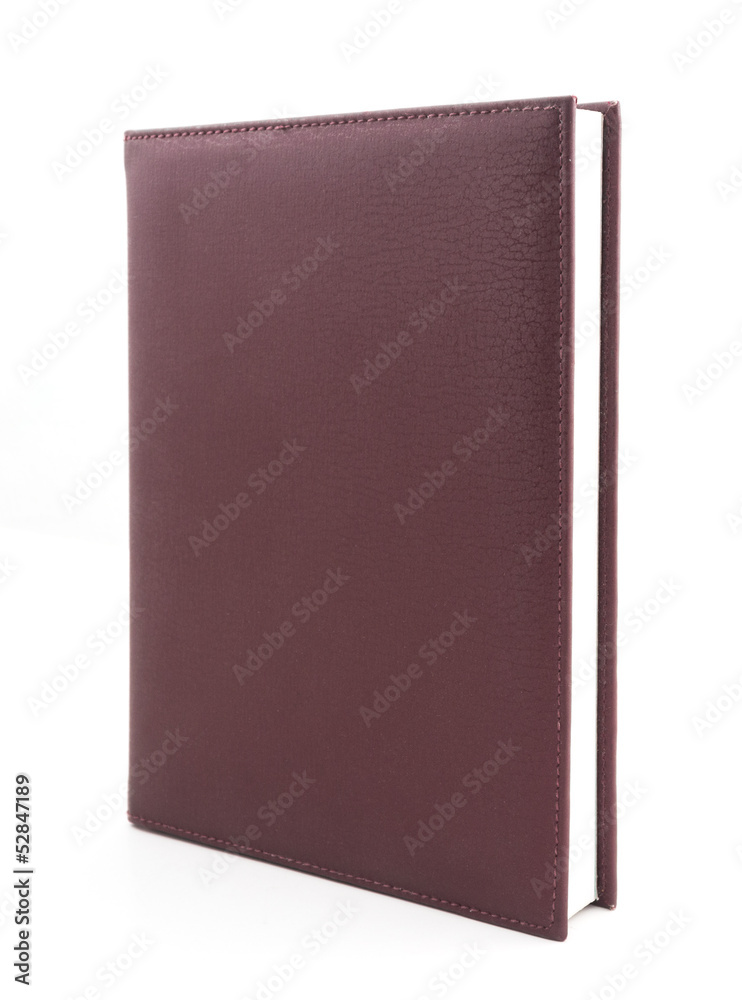 Brown cover book isolated on white background Brown cover book isolated on white background