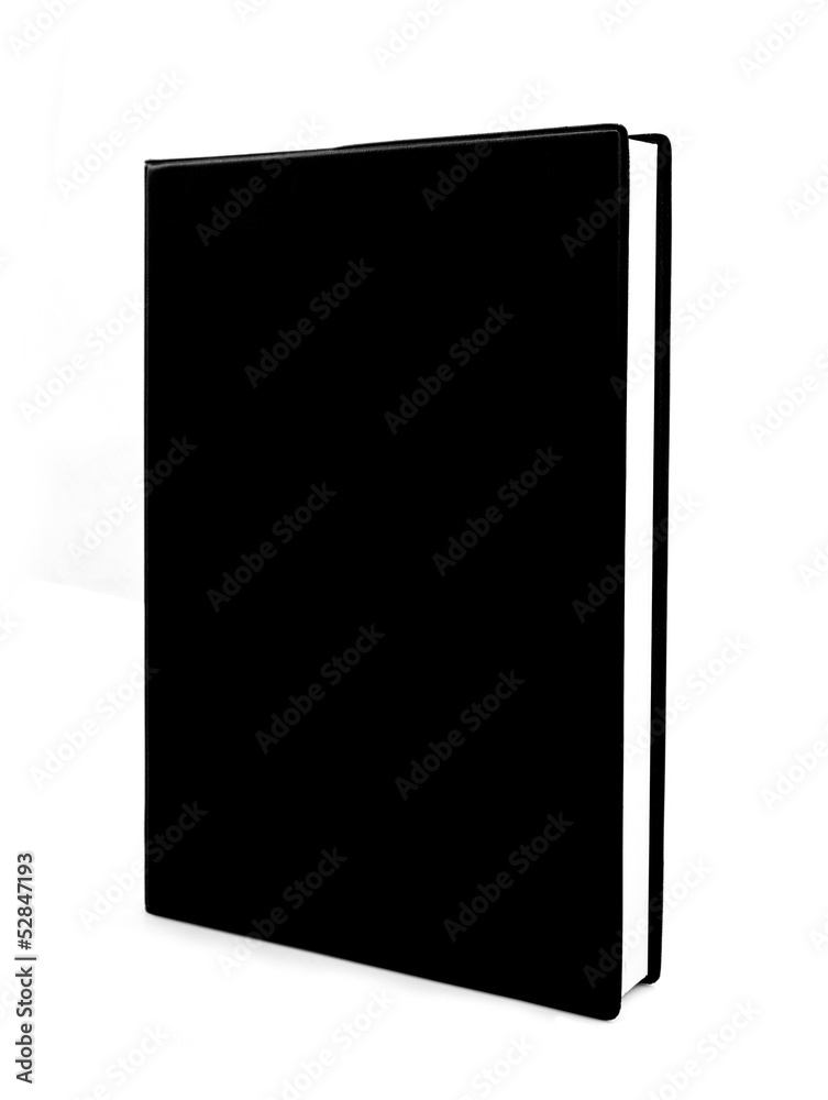 black book isolated on white background