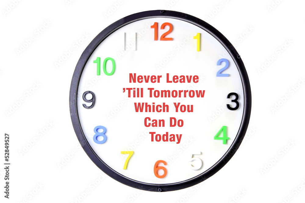 Naklejka premium Wall Clock