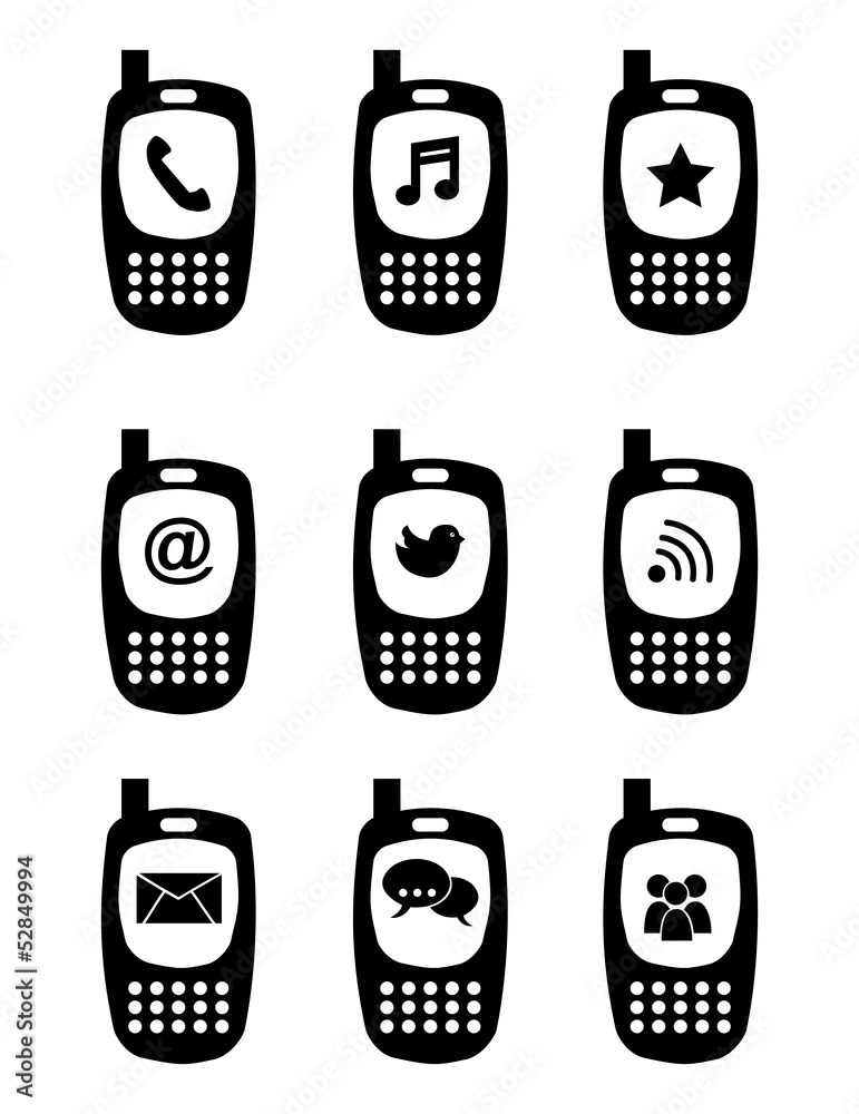 phones icons