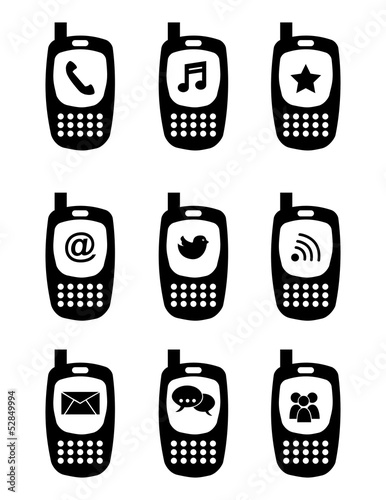 phones icons photo