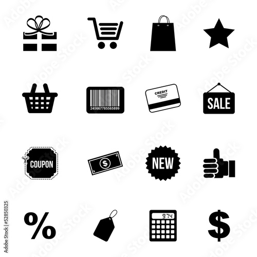 shopping icons