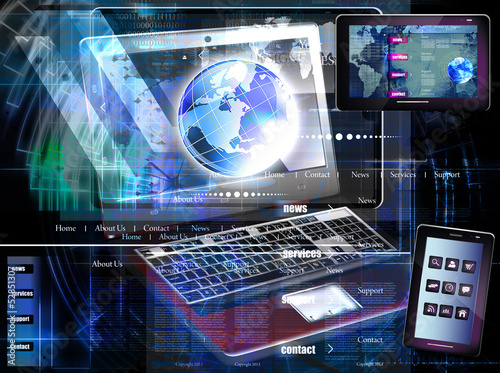 Wallpaper Mural Internet website network Torontodigital.ca