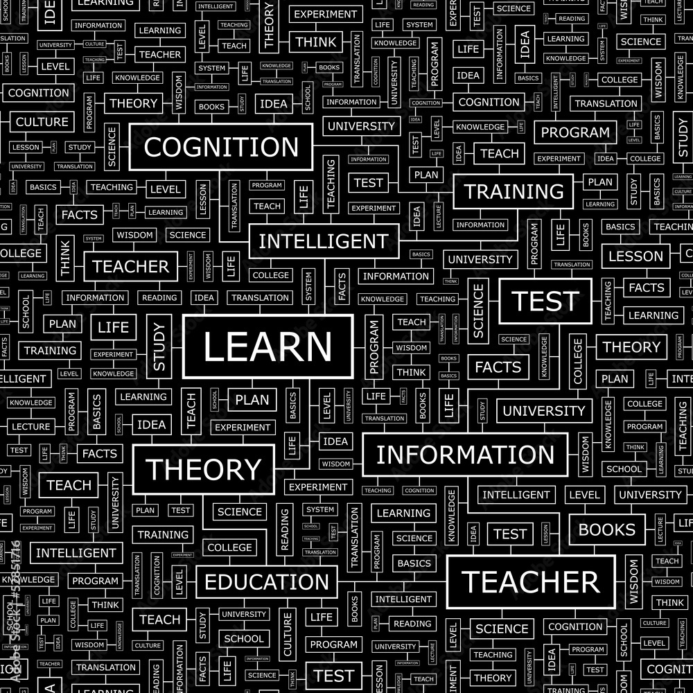LEARN. Word cloud concept illustration. LEARN. Word cloud concept illustration.