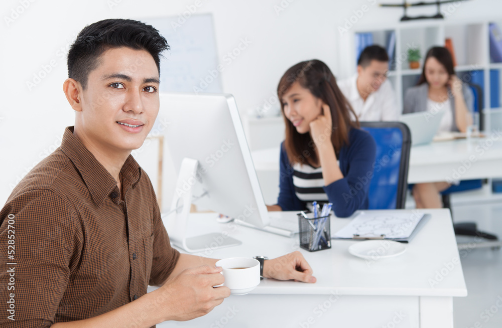 Fototapeta premium Businessman in casual