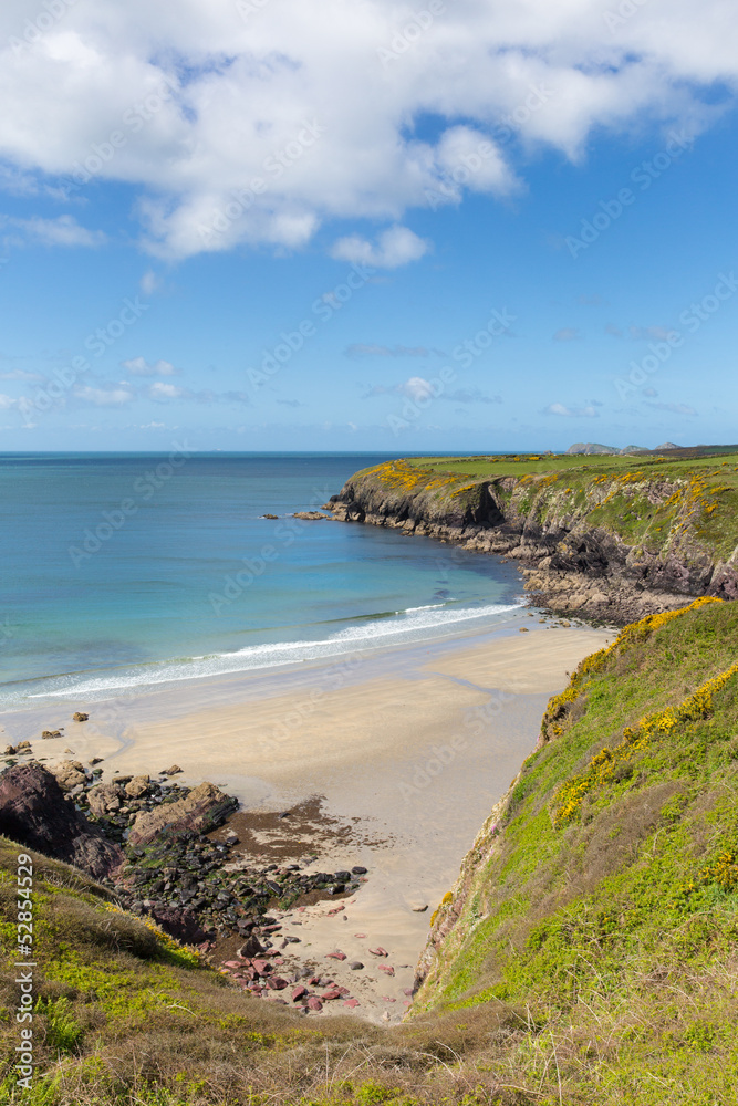Caerfai Bay Pembrokeshire Wales UK near St Davids Caerfai Bay Pembrokeshire Wales UK near St Davids