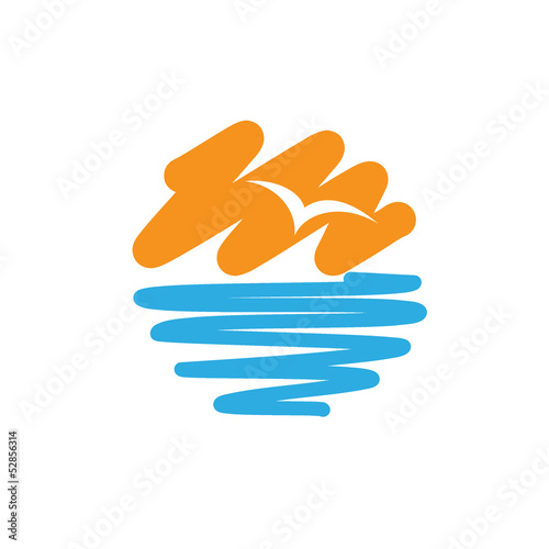 Vector logo summer