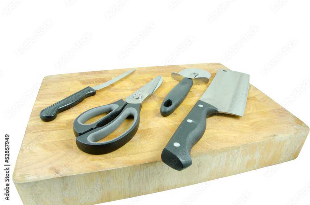 black handled kitchen tools