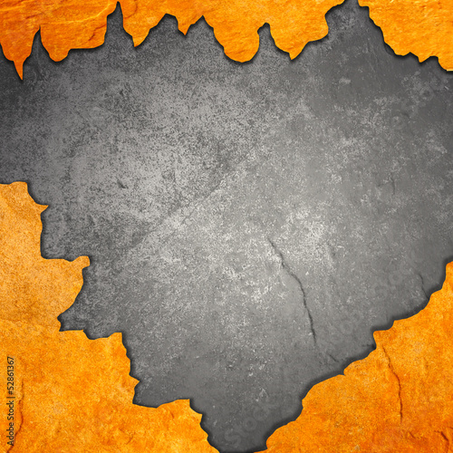 Black cloth in orange