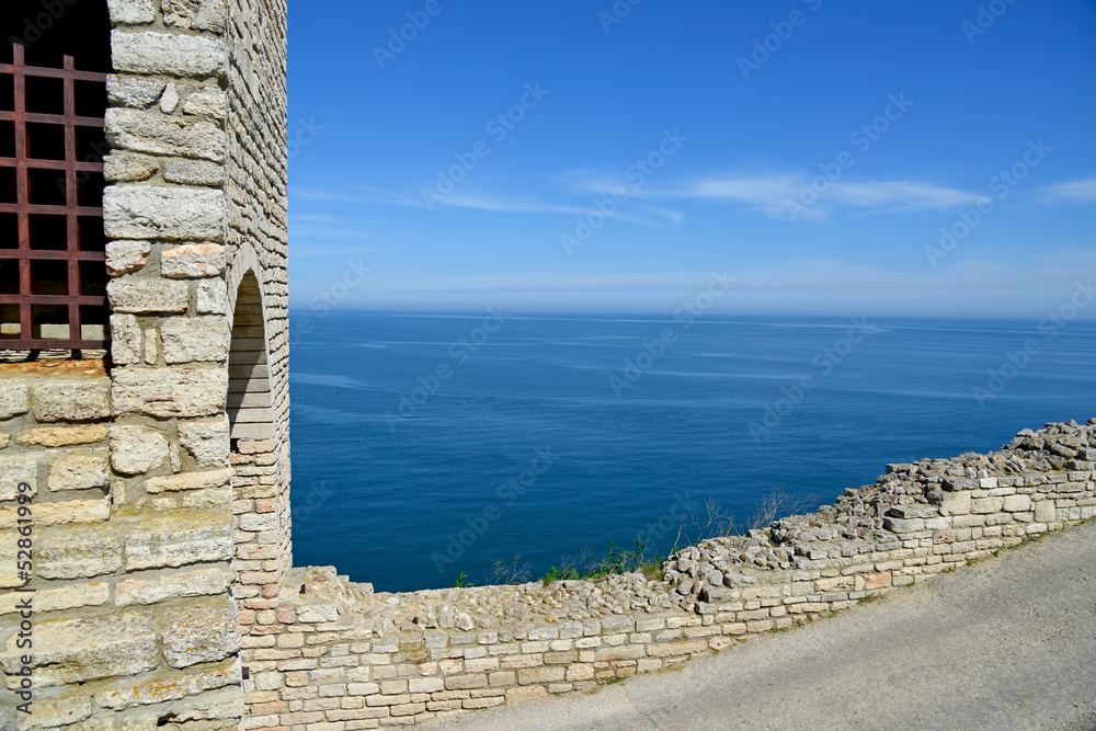 Medieval fortress on Cape Kaliakra, Black Sea, Bulgaria