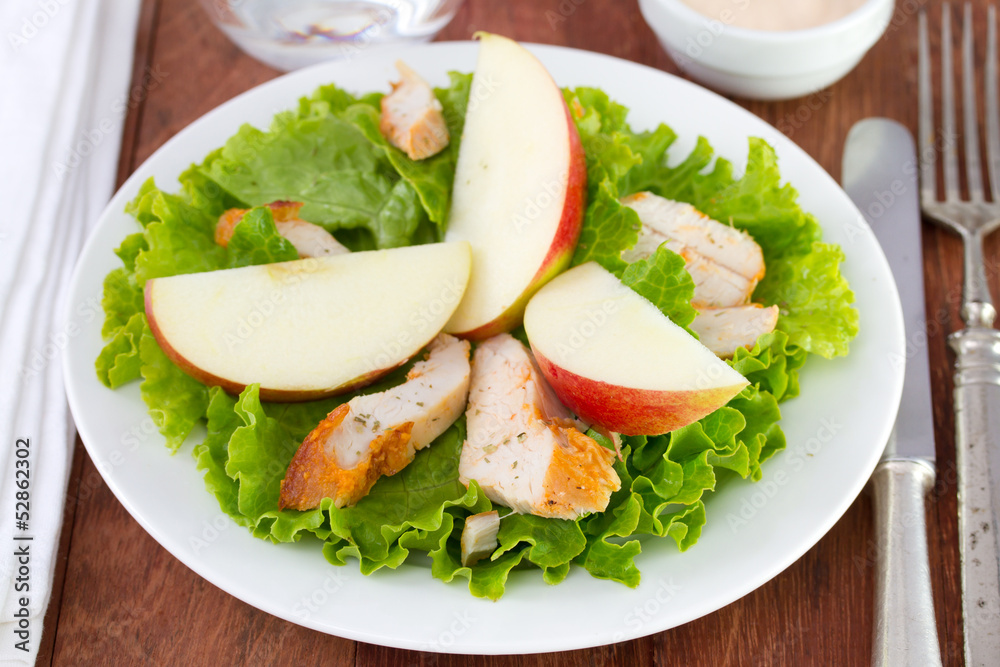 salad with chicken and apple salad with chicken and apple