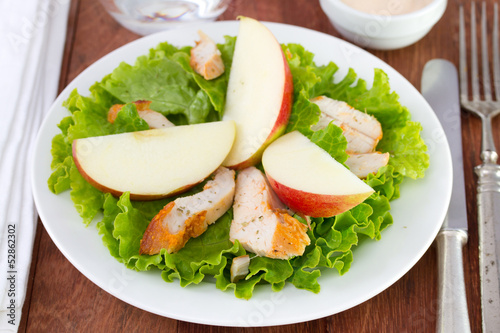 salad with chicken and apple