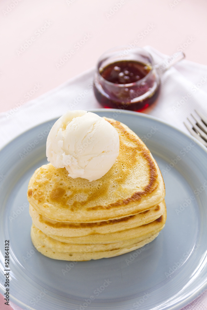 Heart Shaped Pancakes