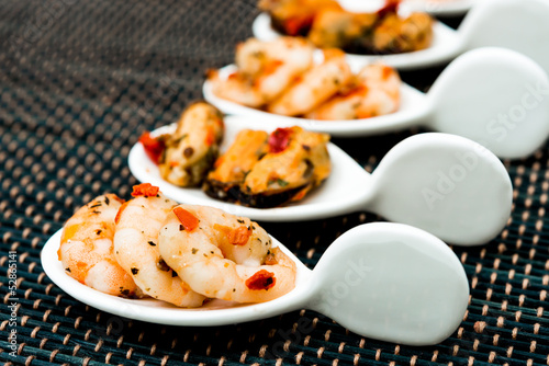 delicious shrimp and Mussel