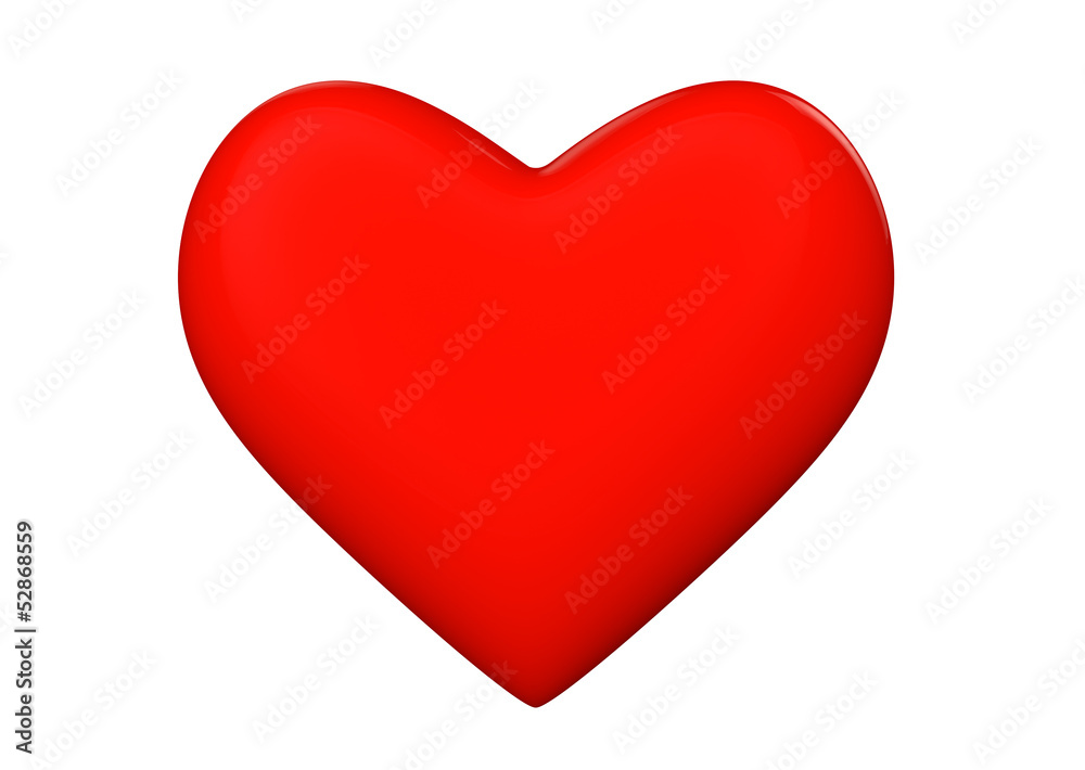 Red 3d heart