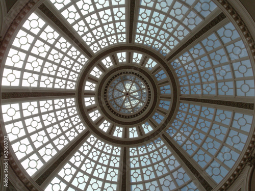 Looking upward at the Old Emporium dome