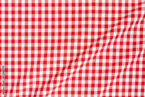 Red and white tablecloth texture background