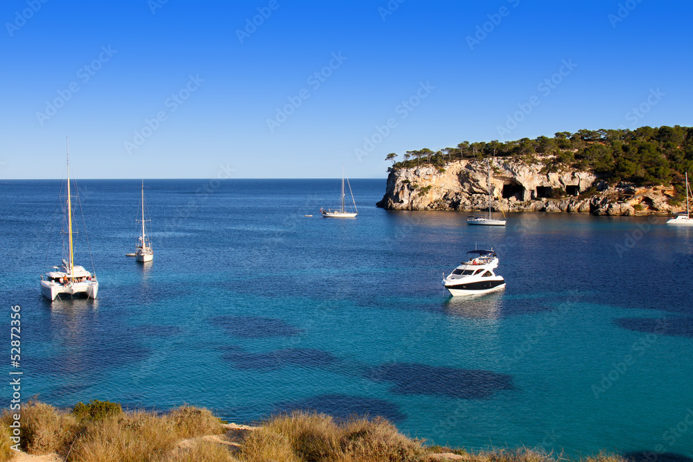 beautiful turquoise bays in stunning Mallorca