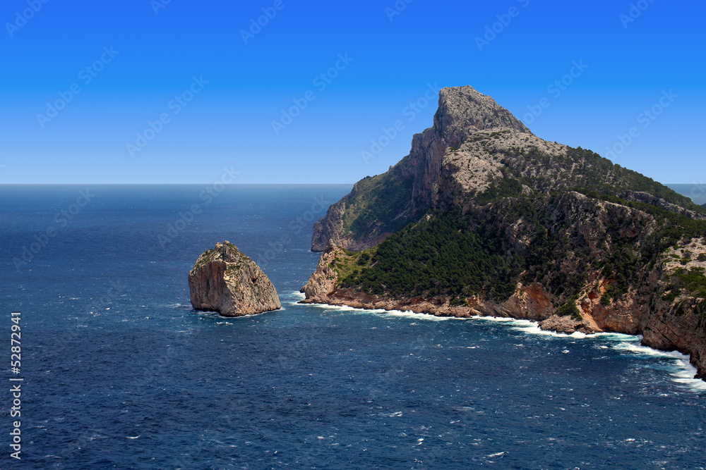 cape formentor rock in Mallorca balearic islands