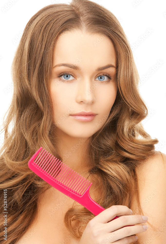 woman with brush woman with brush