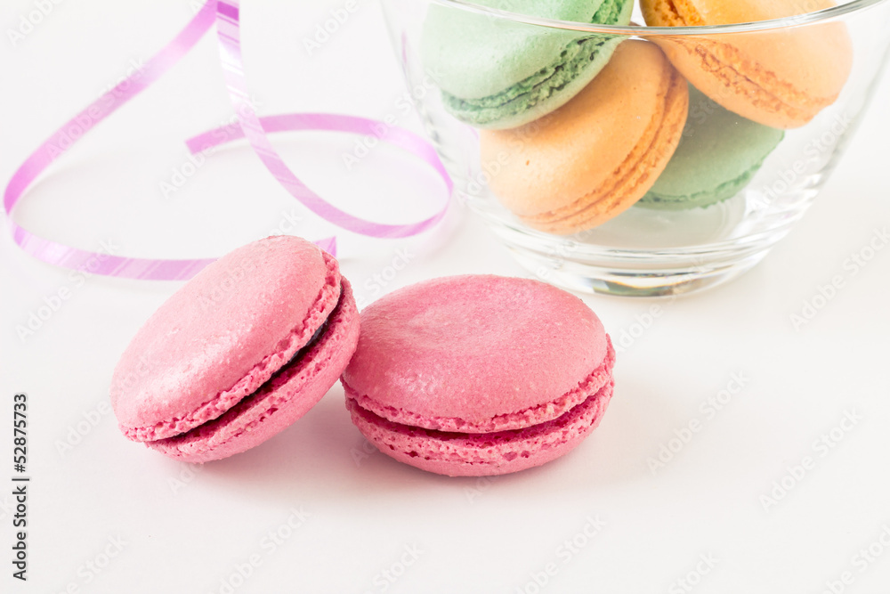 Set of colorful macaroons Set of colorful macaroons
