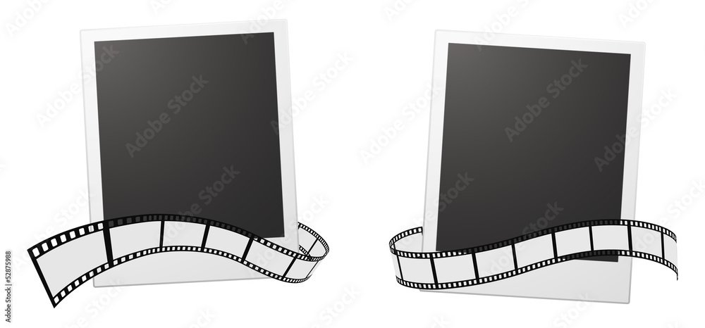 Fototapeta premium photocard with film strip