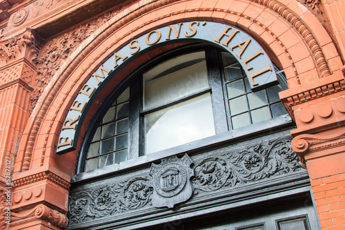 Картината върху платно Freemason's hall