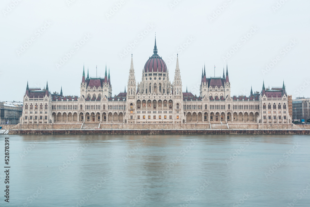 Danube and Parliament Building in Budapest