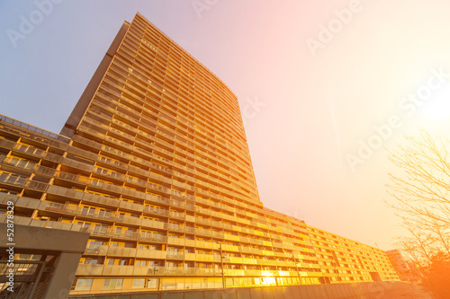 Canvas Print Financial District with Onu Buildings in Vienna