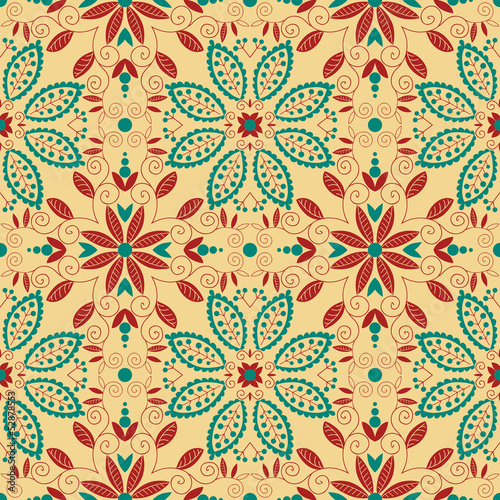 Oriental traditional ornament. Seamless pattern.