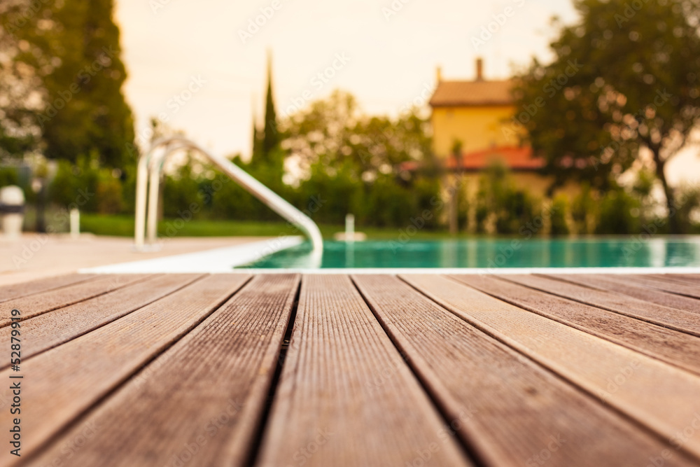 Fototapeta premium Pool Planking