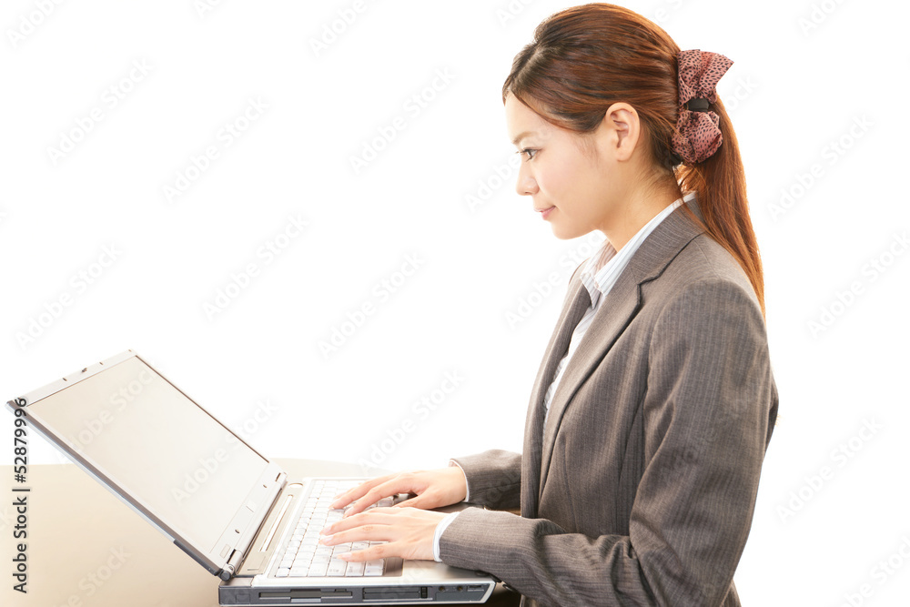 笑顔のOL 笑顔のOL