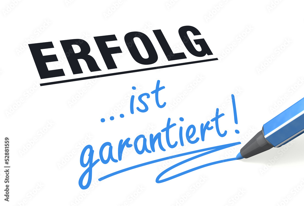 Stift- & Schriftserie: Erfolg ist garantiert!