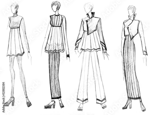 range of striped female clothing