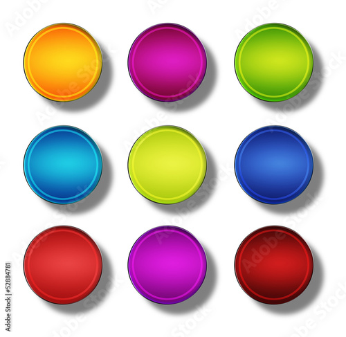 Free Download Web Buttons glossy- round #17 - GFXLoad