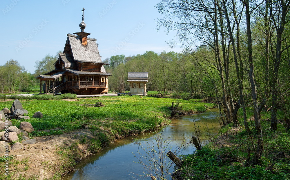 Chapel of St. Sergius of Radonezh in forest Chapel of St. Sergius of Radonezh in forest