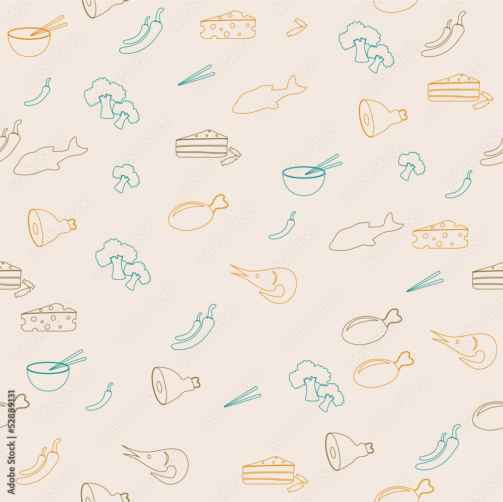 Food seamless pattern Food seamless pattern