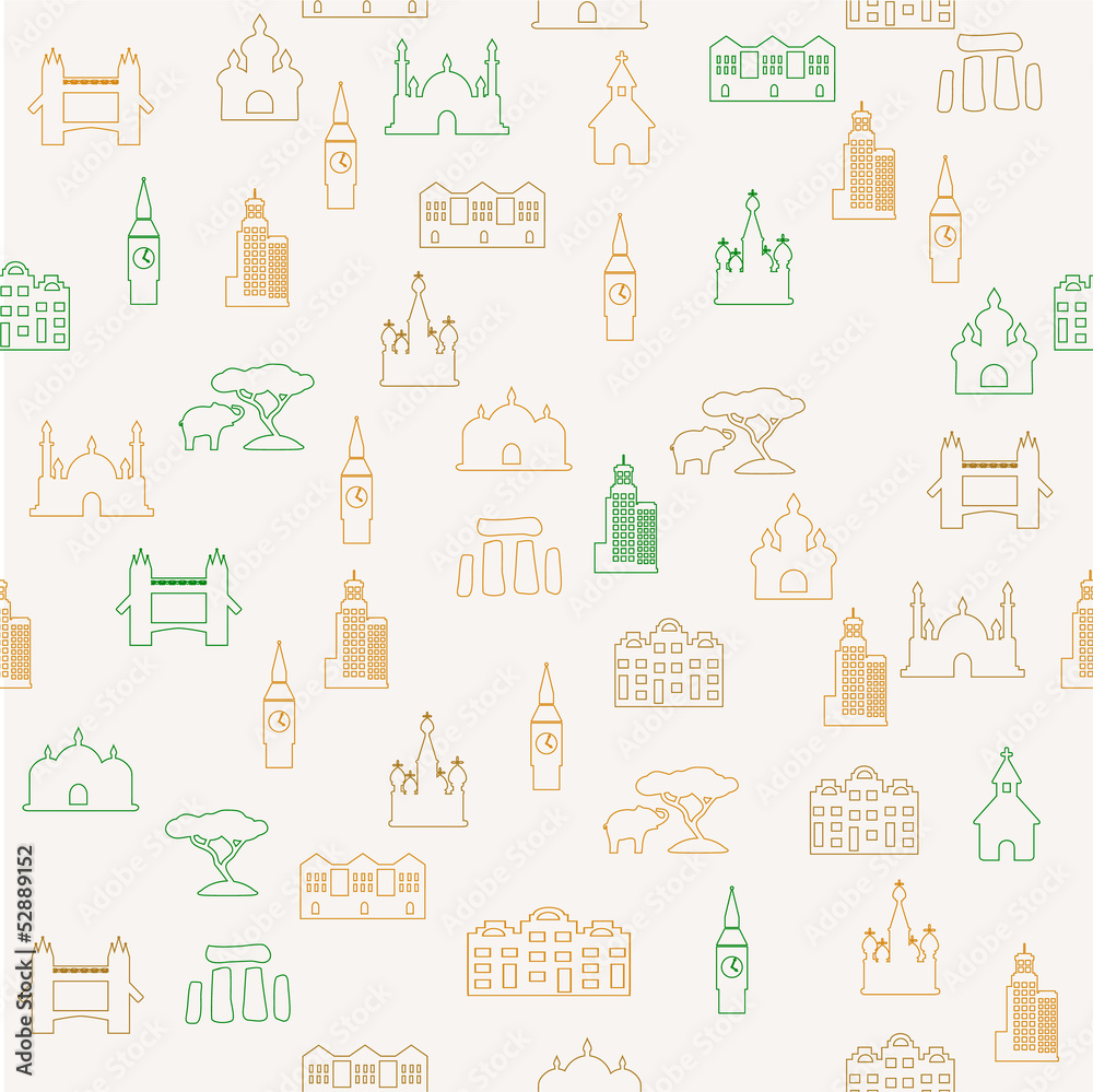 Travel seamless pattern Travel seamless pattern