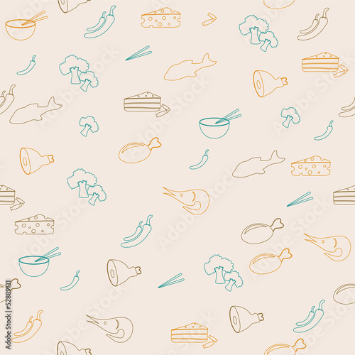 Food seamless pattern